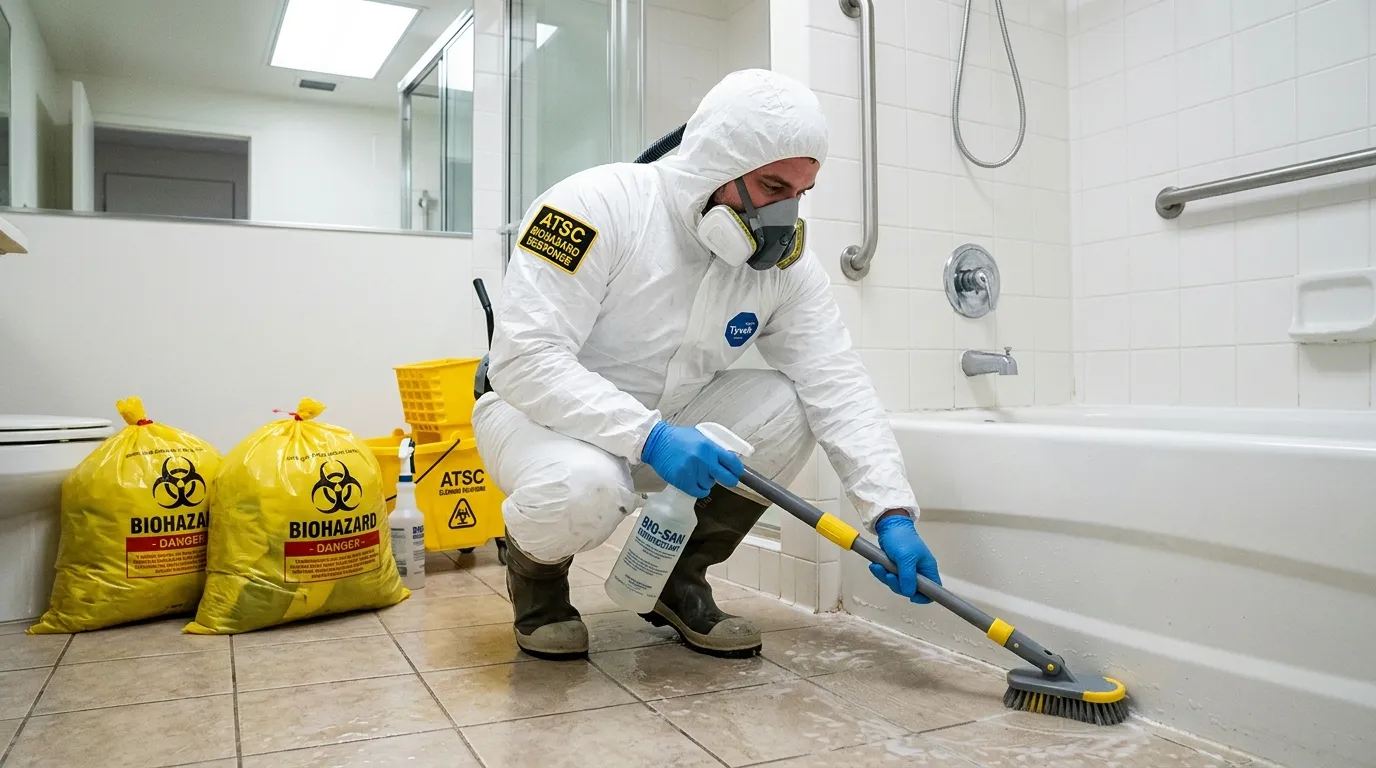 Decontamination equipment deployed for Blood Cleanup in Windsor